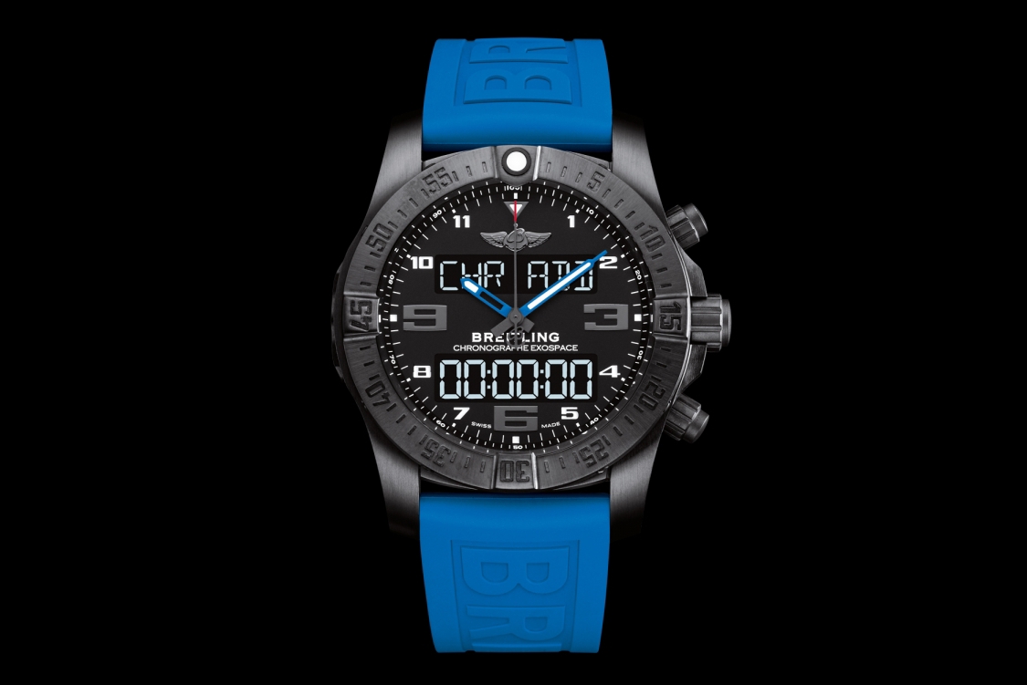 Replica Breitling Exospace B55 Watches With Blue-Black Straps